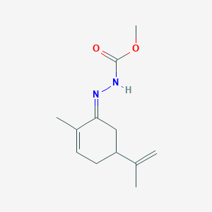 molecular formula C12H18N2O2 B323056 Methyl 2-(5-isopropenyl-2-methyl-2-cyclohexen-1-ylidene)hydrazinecarboxylate 