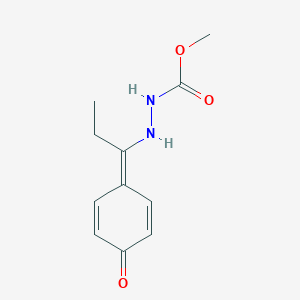 molecular formula C11H14N2O3 B323057 methyl N-[1-(4-oxocyclohexa-2,5-dien-1-ylidene)propylamino]carbamate 