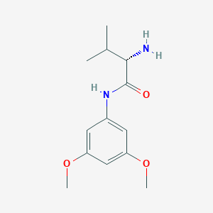 molecular formula C13H20N2O3 B3230587 (S)-2-Amino-N-(3,5-dimethoxy-phenyl)-3-methyl-butyramide CAS No. 1307586-95-3