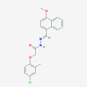 2-(4-chloro-2-methylphenoxy)-N'-[(4-methoxy-1-naphthyl)methylene]acetohydrazide