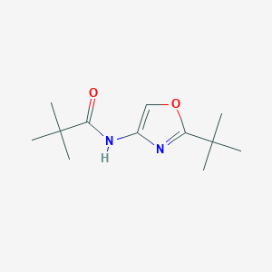 molecular formula C12H20N2O2 B3230596 N-(2-(tert-Butyl)oxazol-4-yl)pivalamide CAS No. 130775-30-3