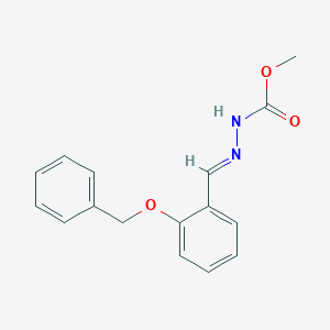 molecular formula C16H16N2O3 B323060 Methyl 2-[2-(benzyloxy)benzylidene]hydrazinecarboxylate 