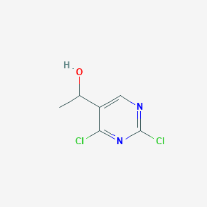 molecular formula C6H6Cl2N2O B3230614 1-(2,4-Dichloropyrimidin-5-YL)ethanol CAS No. 130825-17-1