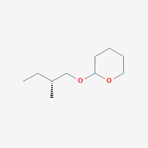 molecular formula C10H20O2 B3230625 2H-Pyran, tetrahydro-2-[(2R)-2-methylbutoxy]- CAS No. 130856-00-7