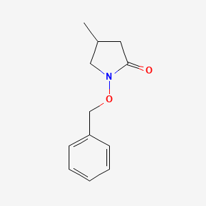 molecular formula C12H15NO2 B3230630 1-(Benzyloxy)-4-methylpyrrolidin-2-one CAS No. 130865-67-7