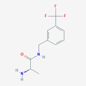 molecular formula C11H13F3N2O B3230634 (S)-2-Amino-N-(3-trifluoromethyl-benzyl)-propionamide CAS No. 1308956-33-3