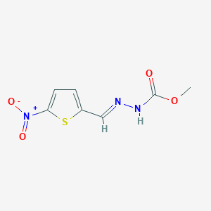 molecular formula C7H7N3O4S B323064 Methyl 2-({5-nitro-2-thienyl}methylene)hydrazinecarboxylate 