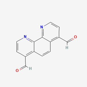 molecular formula C14H8N2O2 B3230642 1,10-Phenanthroline-4,7-dicarbaldehyde CAS No. 130897-87-9