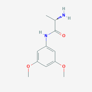 molecular formula C11H16N2O3 B3230645 (S)-2-Amino-N-(3,5-dimethoxy-phenyl)-propionamide CAS No. 1308977-37-8