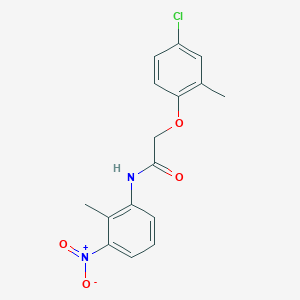 molecular formula C16H15ClN2O4 B323065 2-(4-chloro-2-methylphenoxy)-N-(2-methyl-3-nitrophenyl)acetamide 