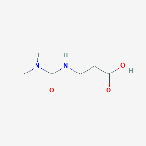 molecular formula C5H10N2O3 B3230658 3-[(Methylcarbamoyl)amino]propanoic acid CAS No. 130912-73-1