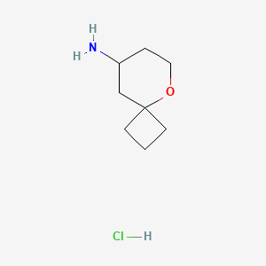 molecular formula C8H16ClNO B3230661 5-Oxaspiro[3.5]nonan-8-amine hydrochloride CAS No. 1309366-17-3