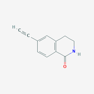 molecular formula C11H9NO B3230681 6-Ethynyl-3,4-dihydroisoquinolin-1(2H)-one CAS No. 1309955-20-1