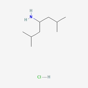 molecular formula C9H22ClN B3230689 2,6-Dimethylheptan-4-amine hydrochloride CAS No. 130996-65-5