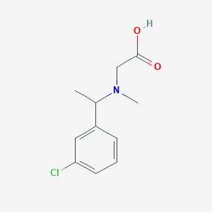 molecular formula C11H14ClNO2 B3230697 {[1-(3-Chloro-phenyl)-ethyl]-methyl-amino}-acetic acid CAS No. 1310238-47-1