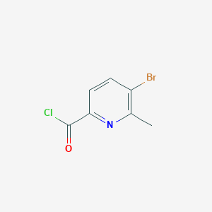 molecular formula C7H5BrClNO B3230720 3-Bromo-2-methylpyridine-6-carbonyl chloride CAS No. 1310416-51-3