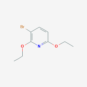molecular formula C9H12BrNO2 B3230741 3-Bromo-2,6-diethoxypyridine CAS No. 1310416-63-7