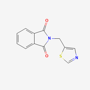 molecular formula C12H8N2O2S B3230747 2-(Thiazol-5-ylmethyl)isoindoline-1,3-dione CAS No. 131052-45-4