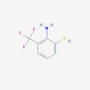 molecular formula C7H6F3NS B3230773 2-Amino-3-(trifluoromethyl)benzenethiol CAS No. 131105-90-3