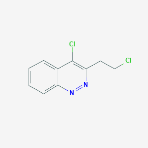molecular formula C10H8Cl2N2 B3230779 4-Chloro-3-(2-chloroethyl)cinnoline CAS No. 131110-40-2