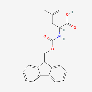 molecular formula C21H21NO4 B3230846 2-({[(9H-fluoren-9-yl)methoxy]carbonyl}amino)-4-methylpent-4-enoic acid CAS No. 131177-58-7