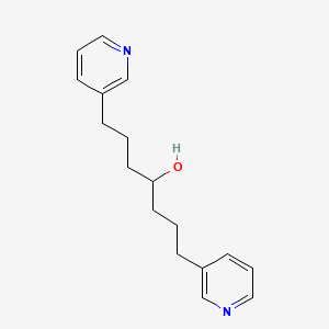 molecular formula C17H22N2O B3230969 1,7-Di(3-pyridyl)-4-heptanol CAS No. 1313026-26-4
