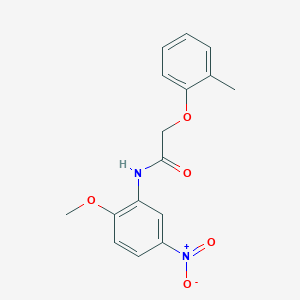 molecular formula C16H16N2O5 B323098 N-(2-methoxy-5-nitrophenyl)-2-(2-methylphenoxy)acetamide 