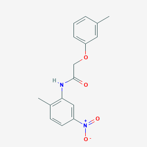 molecular formula C16H16N2O4 B323102 N-(2-methyl-5-nitrophenyl)-2-(3-methylphenoxy)acetamide 