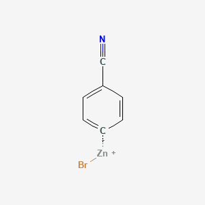 molecular formula C7H4BrNZn B3231023 4-Cyanophenylzinc bromide CAS No. 131379-14-1