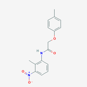 molecular formula C16H16N2O4 B323103 N-(2-methyl-3-nitrophenyl)-2-(4-methylphenoxy)acetamide 