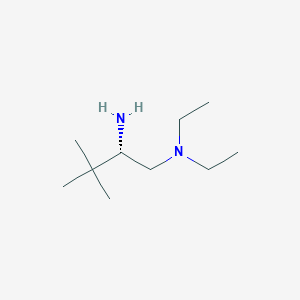molecular formula C10H24N2 B3231037 (S)-N,N-Diethyl-3,3-dimethyl-1,2-butanediamine CAS No. 1314036-63-9