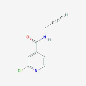 molecular formula C9H7ClN2O B3231046 2-Chloro-N-(prop-2-YN-1-YL)pyridine-4-carboxamide CAS No. 131418-12-7
