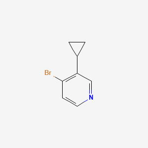 molecular formula C8H8BrN B3231068 4-Bromo-3-cyclopropylpyridine CAS No. 1314355-04-8