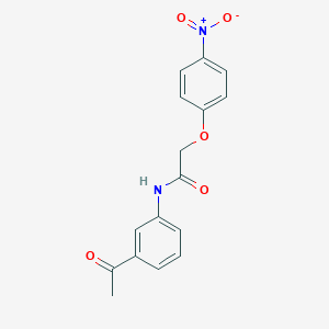 molecular formula C16H14N2O5 B323107 N-(3-acetylphenyl)-2-(4-nitrophenoxy)acetamide 