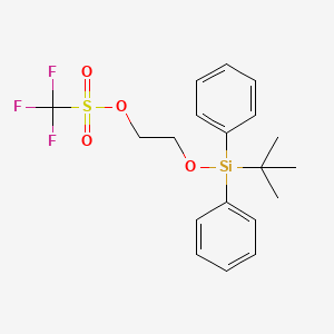 molecular formula C19H23F3O4SSi B3231108 2-((tert-Butyldiphenylsilyl)oxy)ethyl trifluoromethanesulfonate CAS No. 1314705-19-5