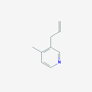 molecular formula C9H11N B3231149 4-甲基-3-(丙-2-烯-1-基)吡啶 CAS No. 1314908-61-6