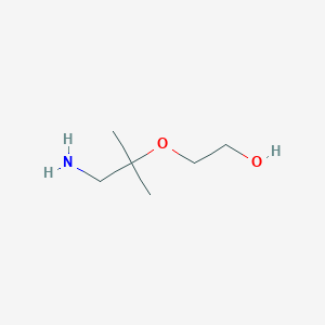 2-[(1-Amino-2-methylpropan-2-yl)oxy]ethan-1-ol