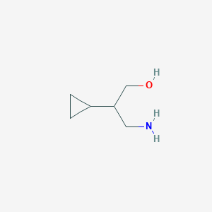 molecular formula C6H13NO B3231157 3-Amino-2-cyclopropylpropan-1-ol CAS No. 1314910-96-7