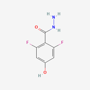 molecular formula C7H6F2N2O2 B3231170 2,6-Difluoro-4-hydroxybenzohydrazide CAS No. 1314928-16-9