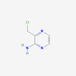 molecular formula C5H6ClN3 B3231180 2-Pyrazinamine, 3-(chloromethyl)- CAS No. 1314953-24-6