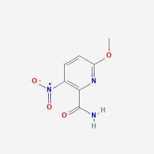 molecular formula C7H7N3O4 B3231188 6-Methoxy-3-nitropyridine-2-carboxamide CAS No. 1314960-41-2