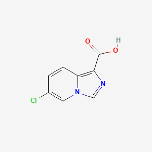 molecular formula C8H5ClN2O2 B3231229 6-Chloroimidazo[1,5-a]pyridine-1-carboxylic acid CAS No. 1315359-72-8