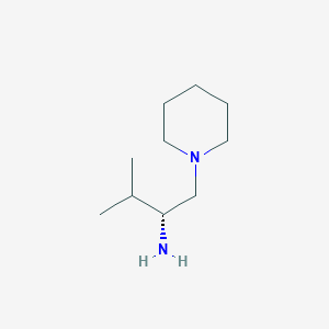 1-Piperidineethanamine, alpha-(1-methylethyl)-, (alphaR)-