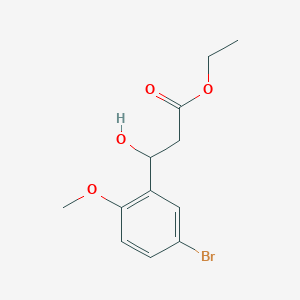 Ethyl 3-(5-bromo-2-methoxyphenyl)-3-hydroxypropanoate