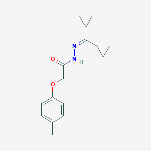 molecular formula C16H20N2O2 B323131 N'-(dicyclopropylmethylene)-2-(4-methylphenoxy)acetohydrazide 