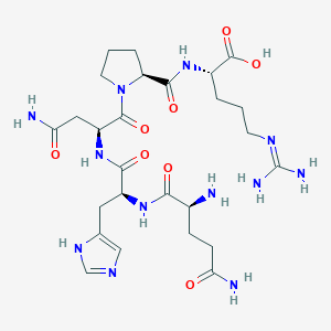 molecular formula C26H42N12O8 B3231315 Sialorphin CAS No. 131748-26-0
