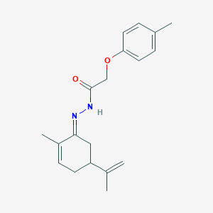 molecular formula C19H24N2O2 B323132 N'-(5-isopropenyl-2-methylcyclohex-2-en-1-ylidene)-2-(4-methylphenoxy)acetohydrazide 