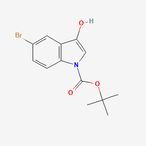 tert-Butyl 5-bromo-3-hydroxy-1H-indole-1-carboxylate