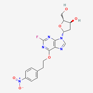 (2R,3S,5R)-5-[2-fluoro-6-[2-(4-nitrophenyl)ethoxy]purin-9-yl]-2-(hydroxymethyl)oxolan-3-ol