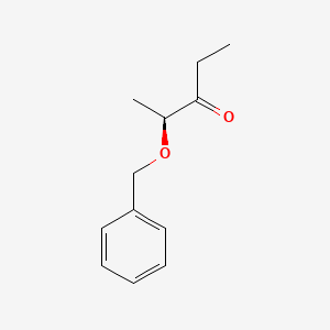 molecular formula C12H16O2 B3231535 (s)-2-Benzyloxy-3-pentanone CAS No. 132489-33-9